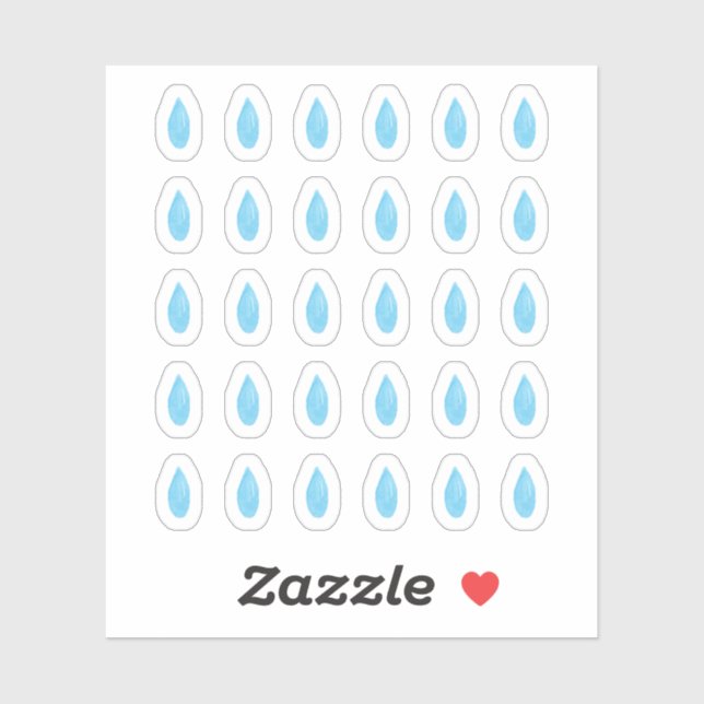 Aufkleber für Wasserfarbenwasser-Droplet-Planer (Blatt)