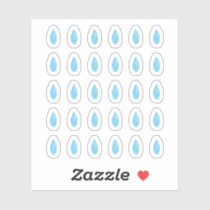 Aufkleber für Wasserfarbenwasser-Droplet-Planner