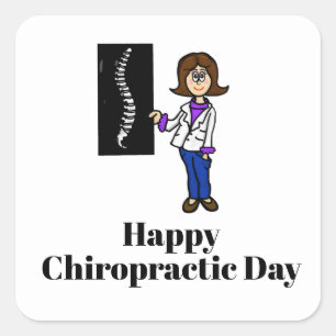 Aufkleber für weibliche Chiropraktoren oder Namens