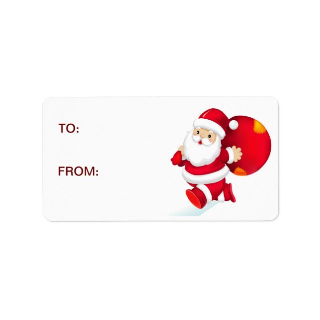 Aufkleber für Weihnachtsgeschenke Adressaufkleber (Vorne)