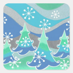 Aufkleber für Winterbäume