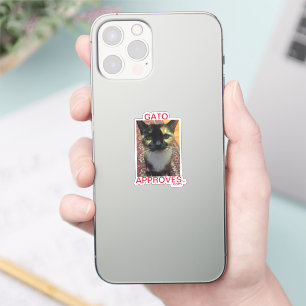 Aufkleber Gato ablehnt, genehmigt