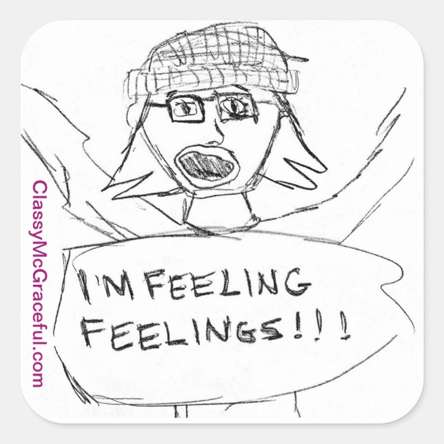 Aufkleber "Gefühl Gefühls" (Vorderseite)