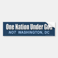 Aufkleber gegen Obama "Eine Nation unter Gott"