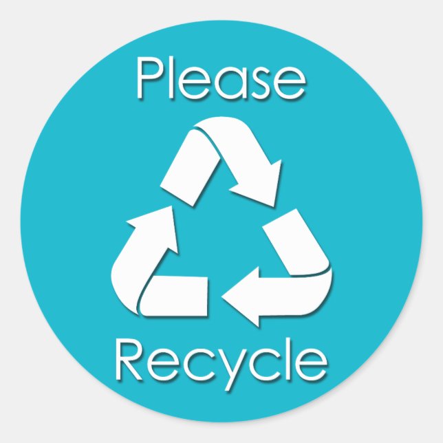 Aufkleber gerecycelt (Vorderseite)