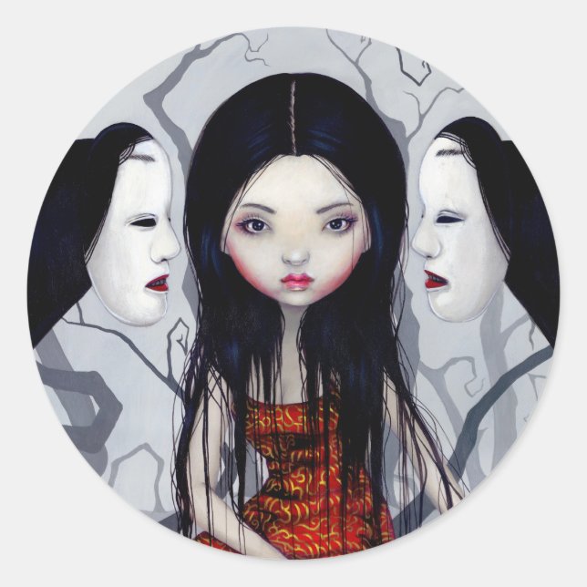 Aufkleber "Gesichtslose Geister" (Vorderseite)