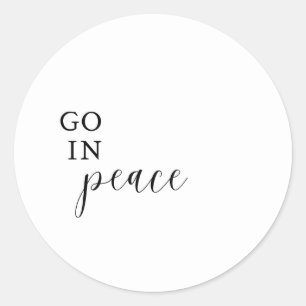 Aufkleber "Go in Peace"
