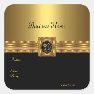 Aufkleber Gold auf dem schwarzen Platz