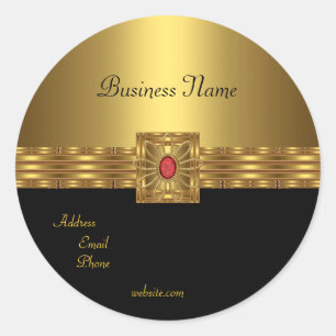 Aufkleber Gold auf Gold Schwarz