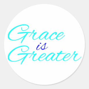 Aufkleber - Grace ist größer
