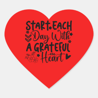 Aufkleber Grateful Heart