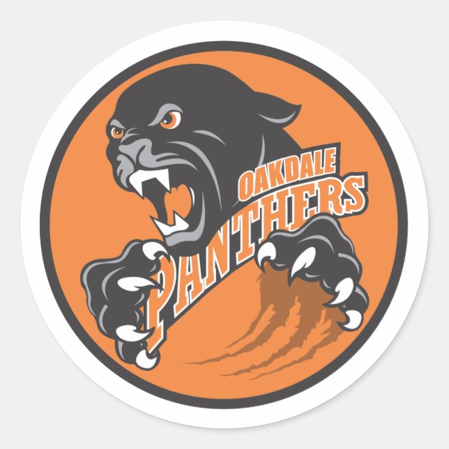 Aufkleber, groß runder aufkleber (Vorderseite)