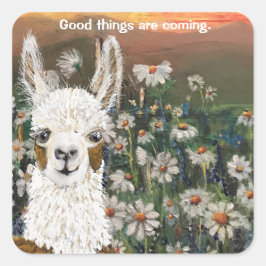Aufkleber Gutes kommt Mama Llama