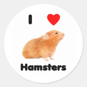 Aufkleber Hamster der Liebe I