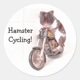 Aufkleber HamsterRadfahren!