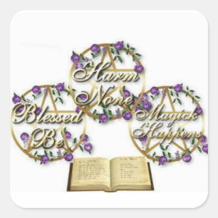 Aufkleber: Harm the None Quadratischer Aufkleber