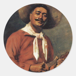 Aufkleber "hawaiischer Troubadour-" - Hubert Vos