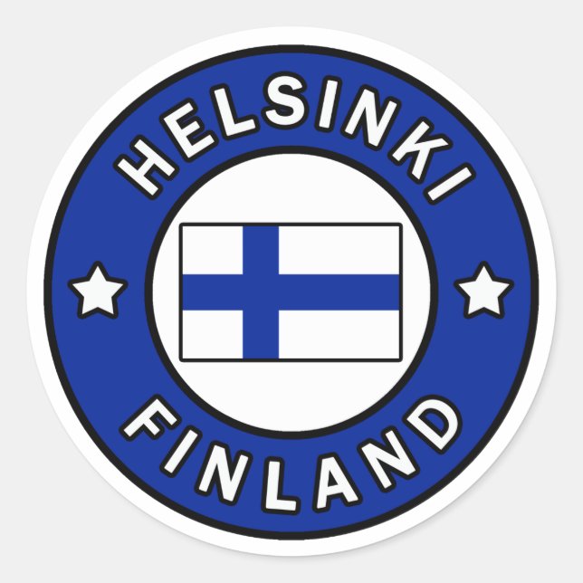 Aufkleber Helsinki Finnland (Vorderseite)
