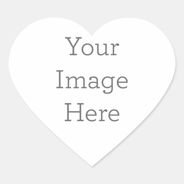Aufkleber Herzform selbst gestalten (Vorderseite)