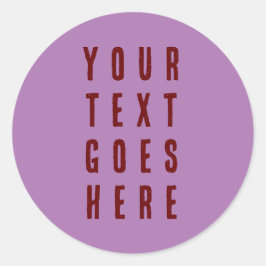 Aufkleber hier lila bordeauxfarben bearbeiten