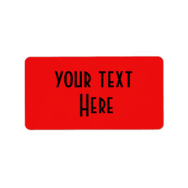 Aufkleber hier rot adressaufkleber