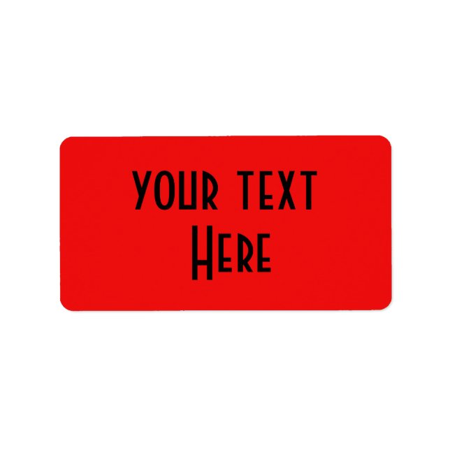 Aufkleber hier rot adressaufkleber (Vorne)