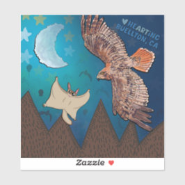 Aufkleber - hoher Flug