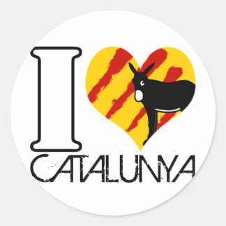 Aufkleber I love Catalunya