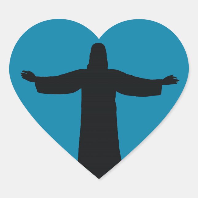 Aufkleber ich liebe jesu christus (Vorderseite)