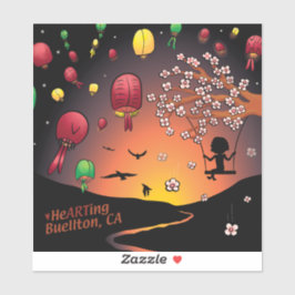 Aufkleber - im Fluss