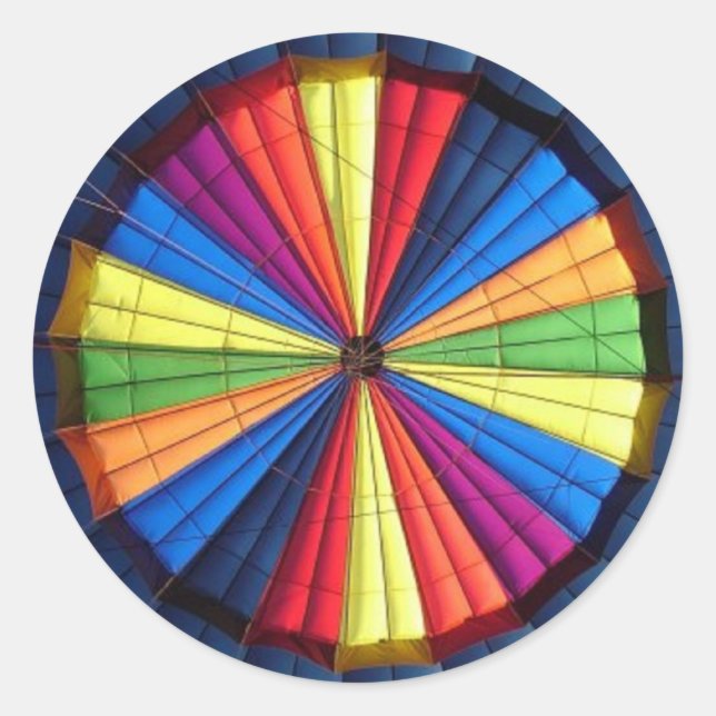 Aufkleber im Heißluftballon (Vorderseite)