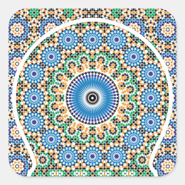 Aufkleber im marokkanischen Stil (Vorderseite)