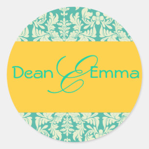 Aufkleber in französischer Barock