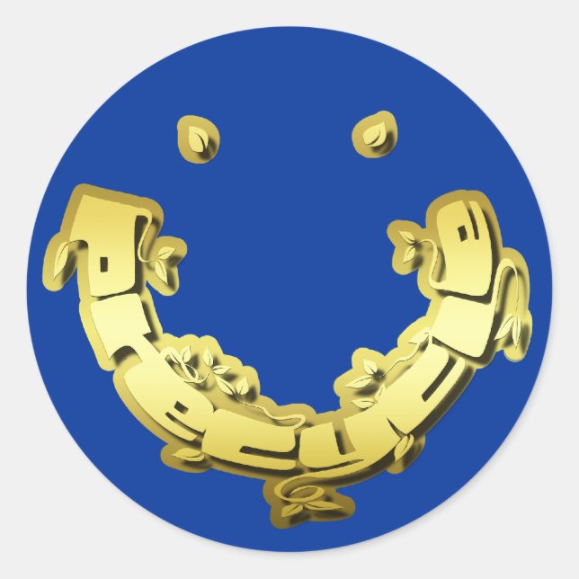 Aufkleber in Goldleaf (Vorderseite)