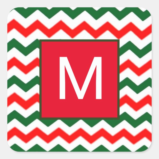 Aufkleber in Grün und Rot (Vorderseite)