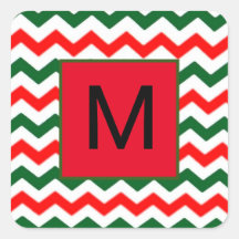 Aufkleber in Grün und Rot