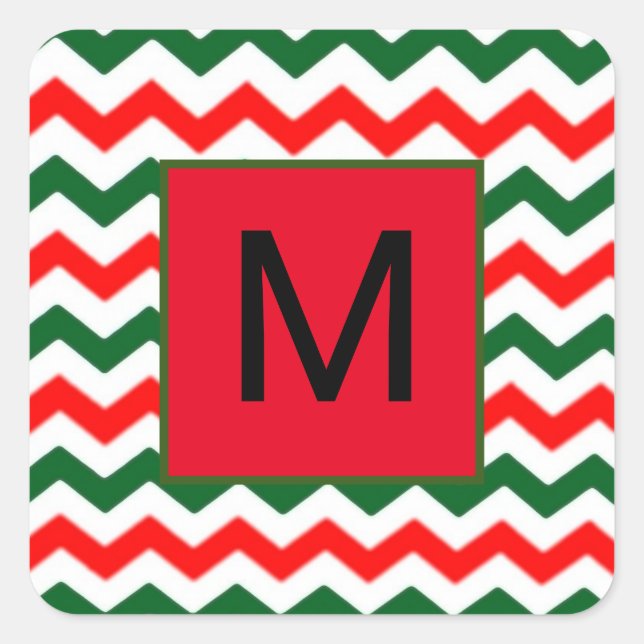 Aufkleber in Grün und Rot (Vorderseite)