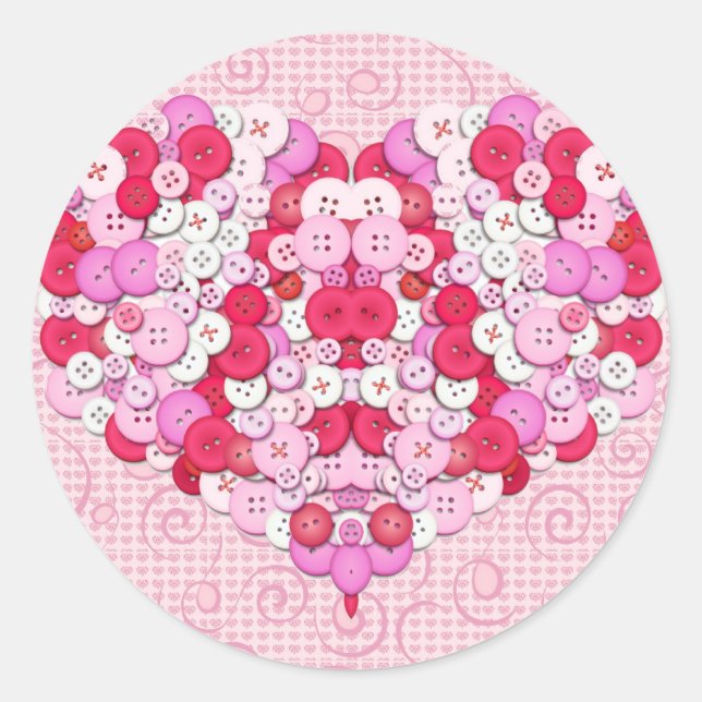 Aufkleber in Liebe nähen (Vorderseite)