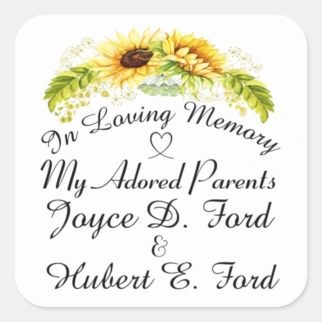 Aufkleber in Memoriam (Vorderseite)