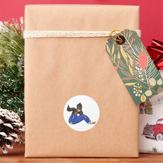 Aufkleber in Overalls (Von Creator hochgeladen)