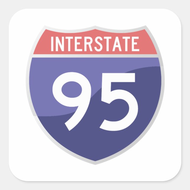 Aufkleber Interstate 95 (I-95) (Vorderseite)