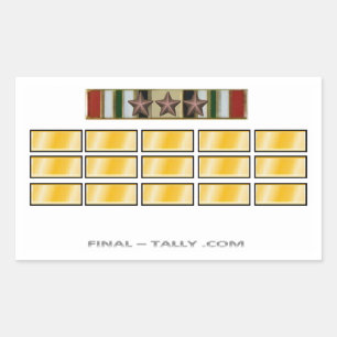 Aufkleber Irak 15 Monate mit 3 Kampagne Star