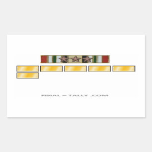 Aufkleber Irak 6 Monate mit 3 Wahlkampfstar