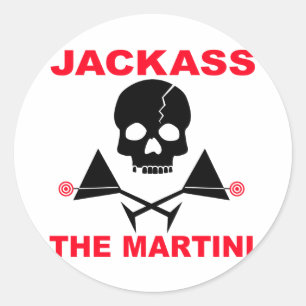 Aufkleber - JACKASS, Der Martini