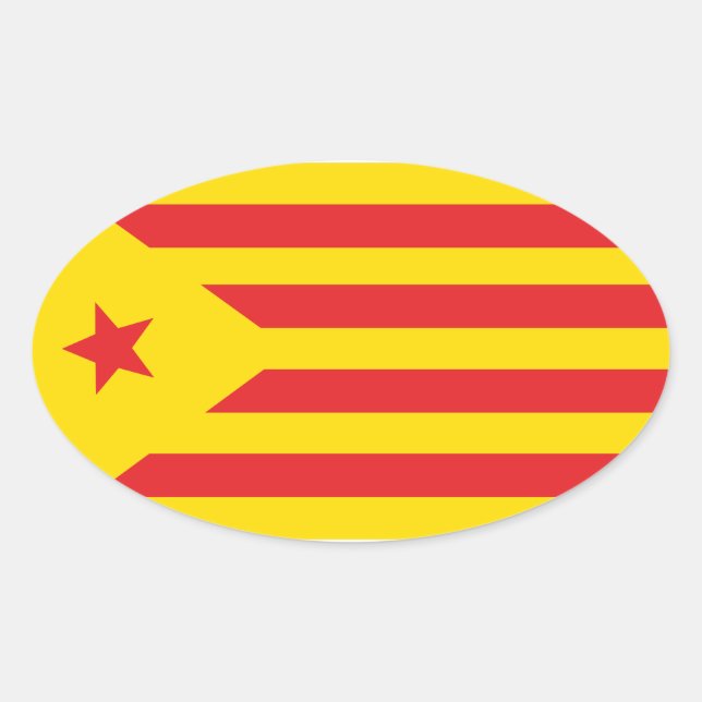 Aufkleber Katalanische Flagge "Serenya" (Vorderseite)