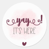 Aufkleber, klassische Rundkleber.