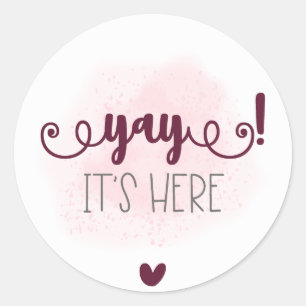 Aufkleber, klassische Rundkleber. Runder Aufkleber