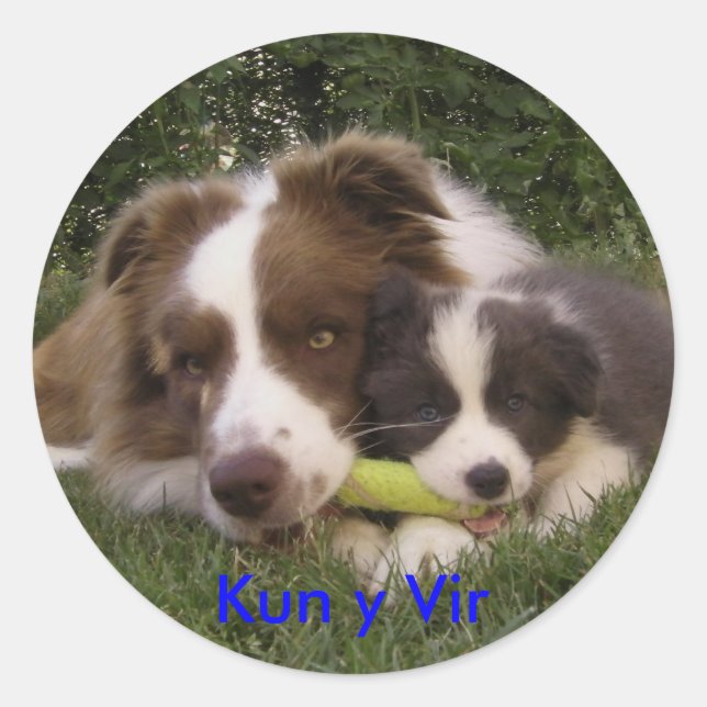 Aufkleber Kun und Vir (Vorderseite)