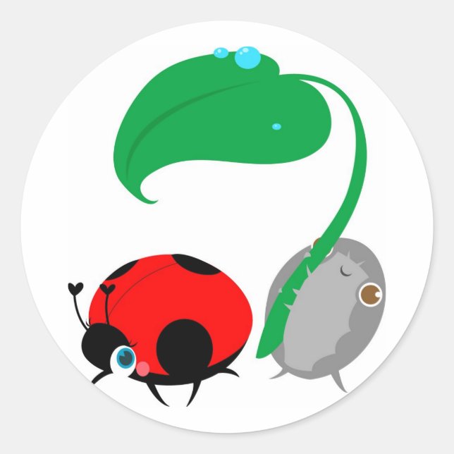 Aufkleber "Lady & The Pillbug" (Vorderseite)