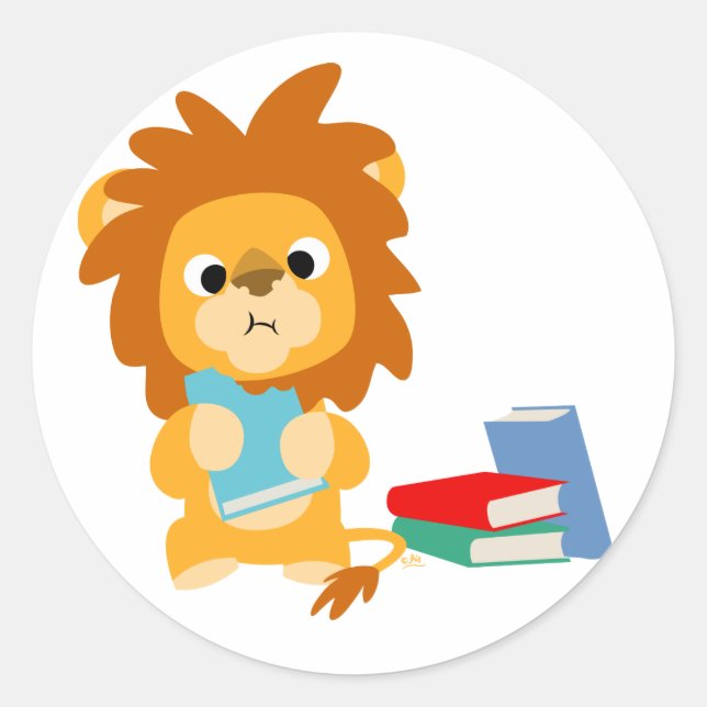 Aufkleber "Lebensmittel für gedankliche Cartoon" (Vorderseite)